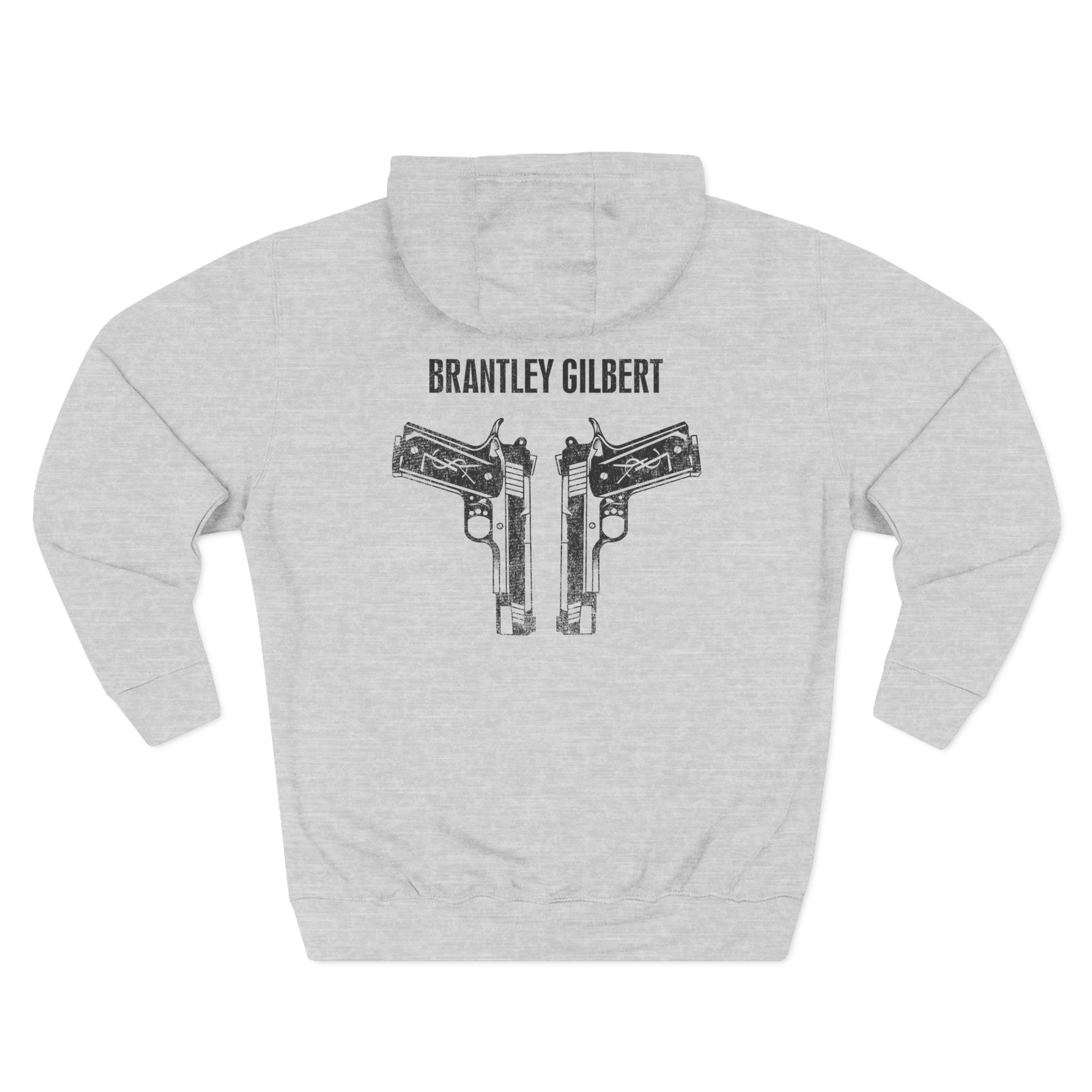 Brantley Gilbert Tattoos Three-Panel Fleece Hoodie - Image 4