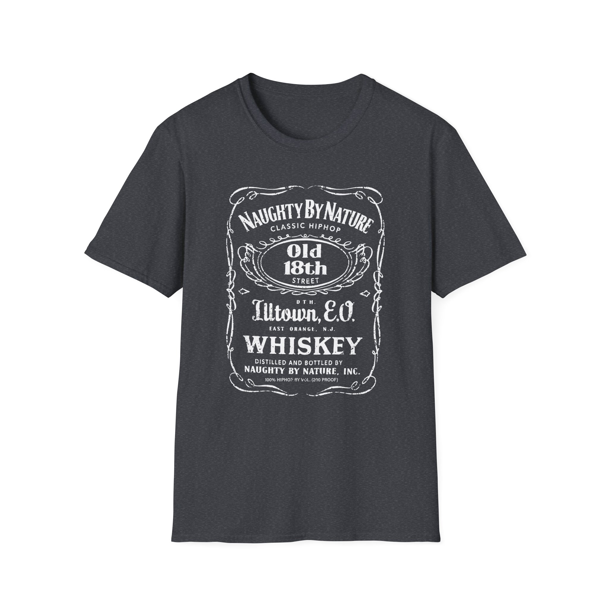 Naughty by Nature Old 18th St. Illtown Whiskey Unisex Softstyle T-Shirt - Image 17