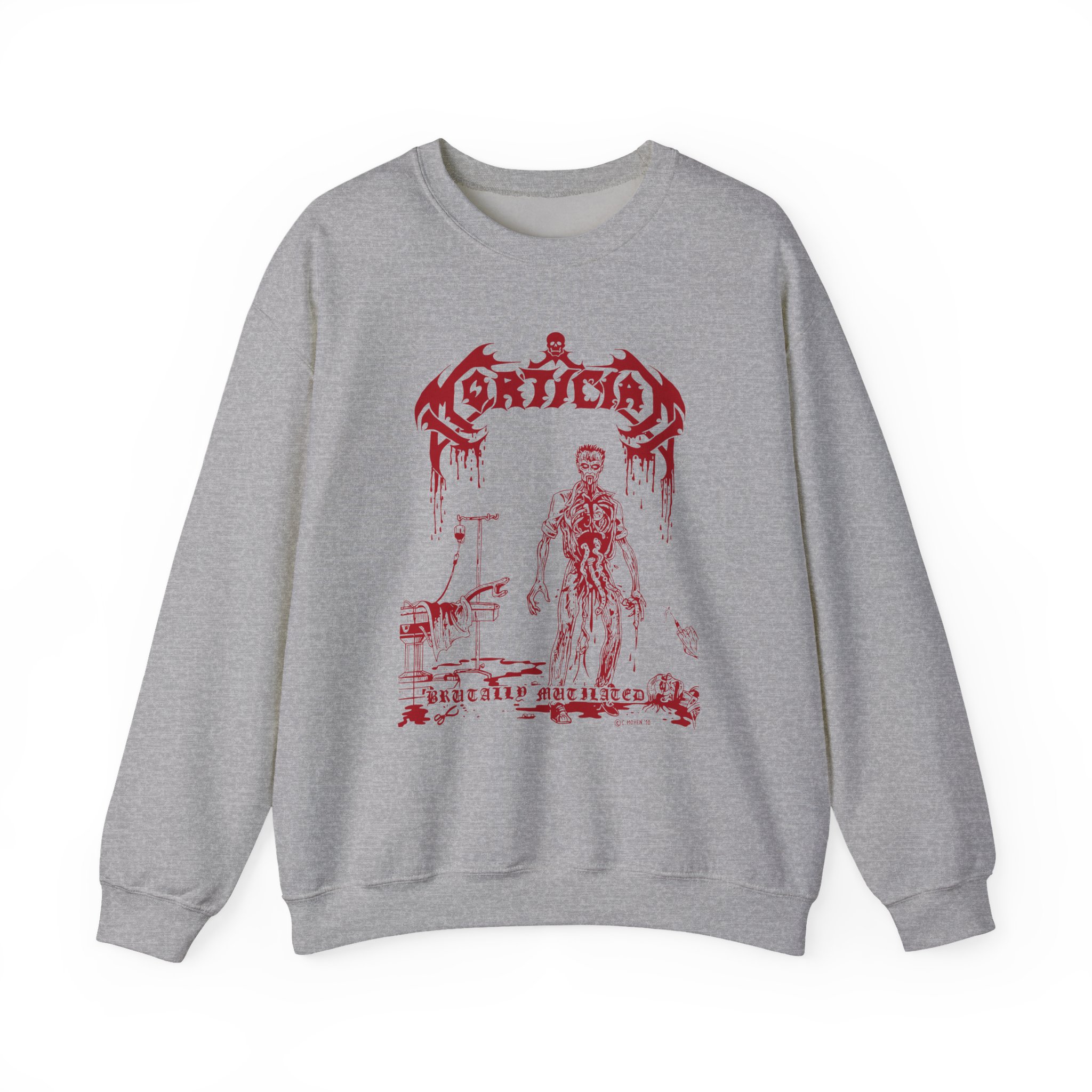 Mortician Brutally Mutilated Unisex Heavy Blend™ Crewneck Sweatshirt - Image 9
