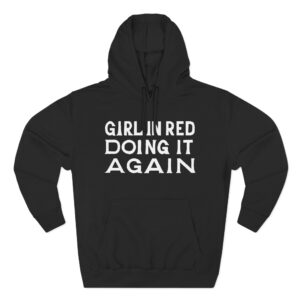 Girl in Red Doing It Again Logo Three-Panel Fleece Hoodie