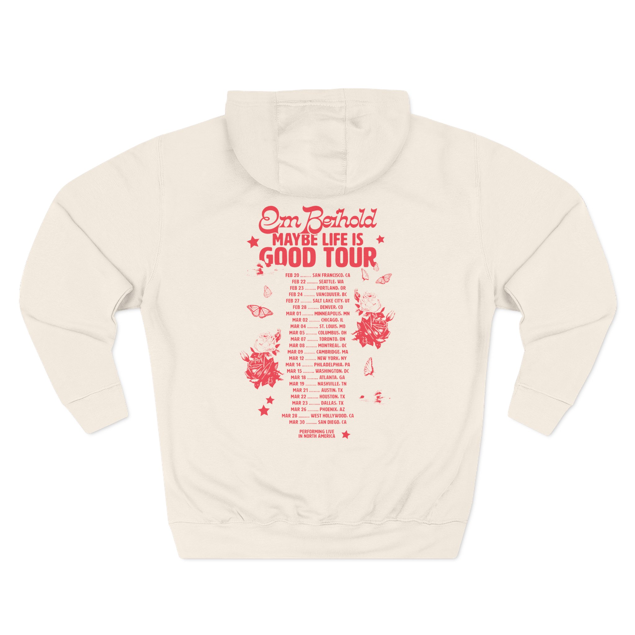 Em Beihold Maybe Life is Good Tour Three-Panel Fleece Hoodie - Image 4