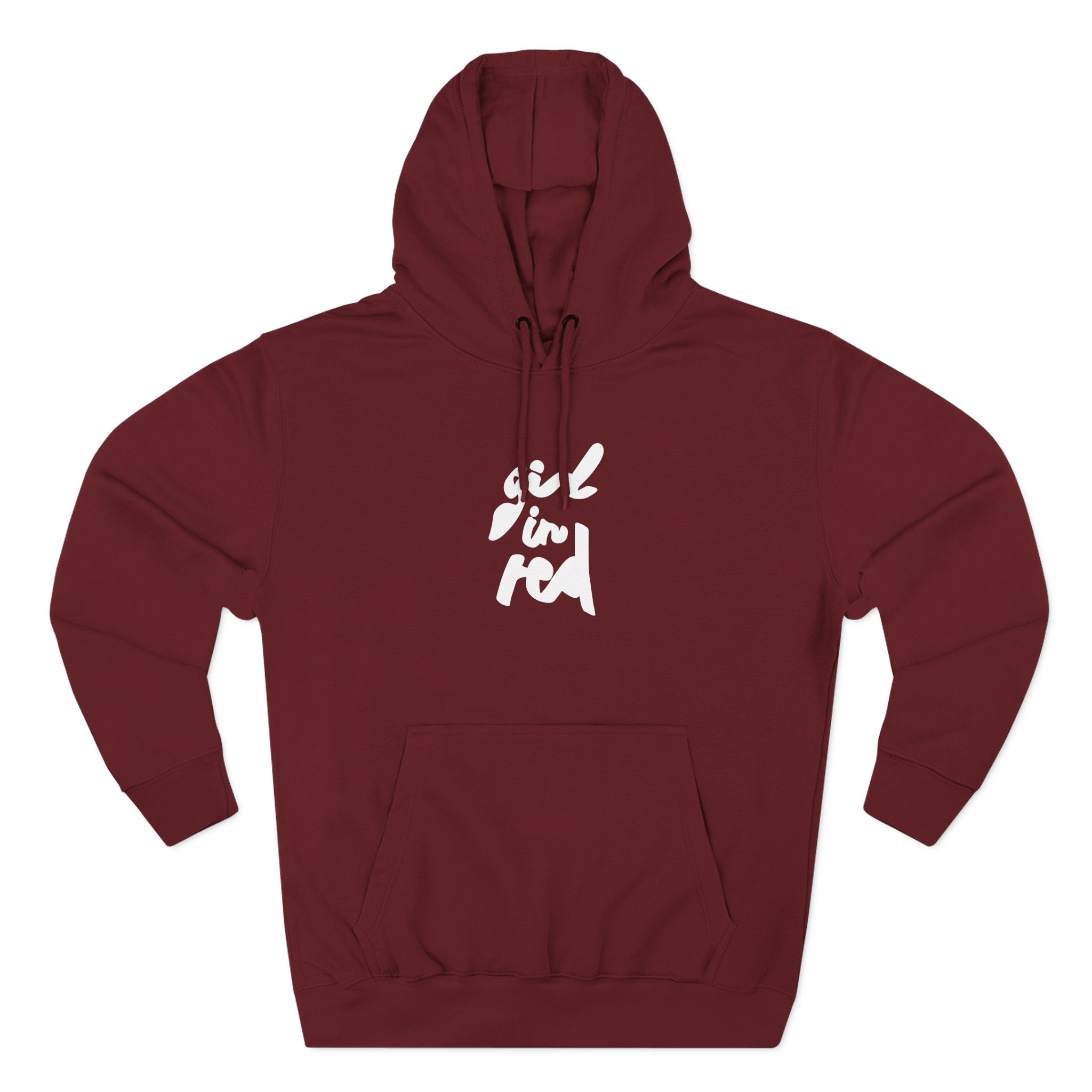 Girl in Red Three-Panel Fleece Hoodie - Image 15