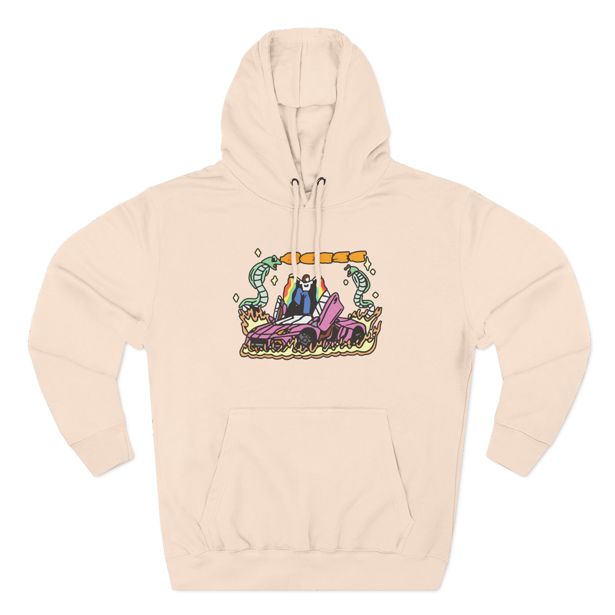 BE Car Three-Panel Fleece Hoodie - Image 9