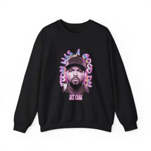 Ice Cube Airbrush Portrait Unisex Heavy Blend™ Crewneck Sweatshirt