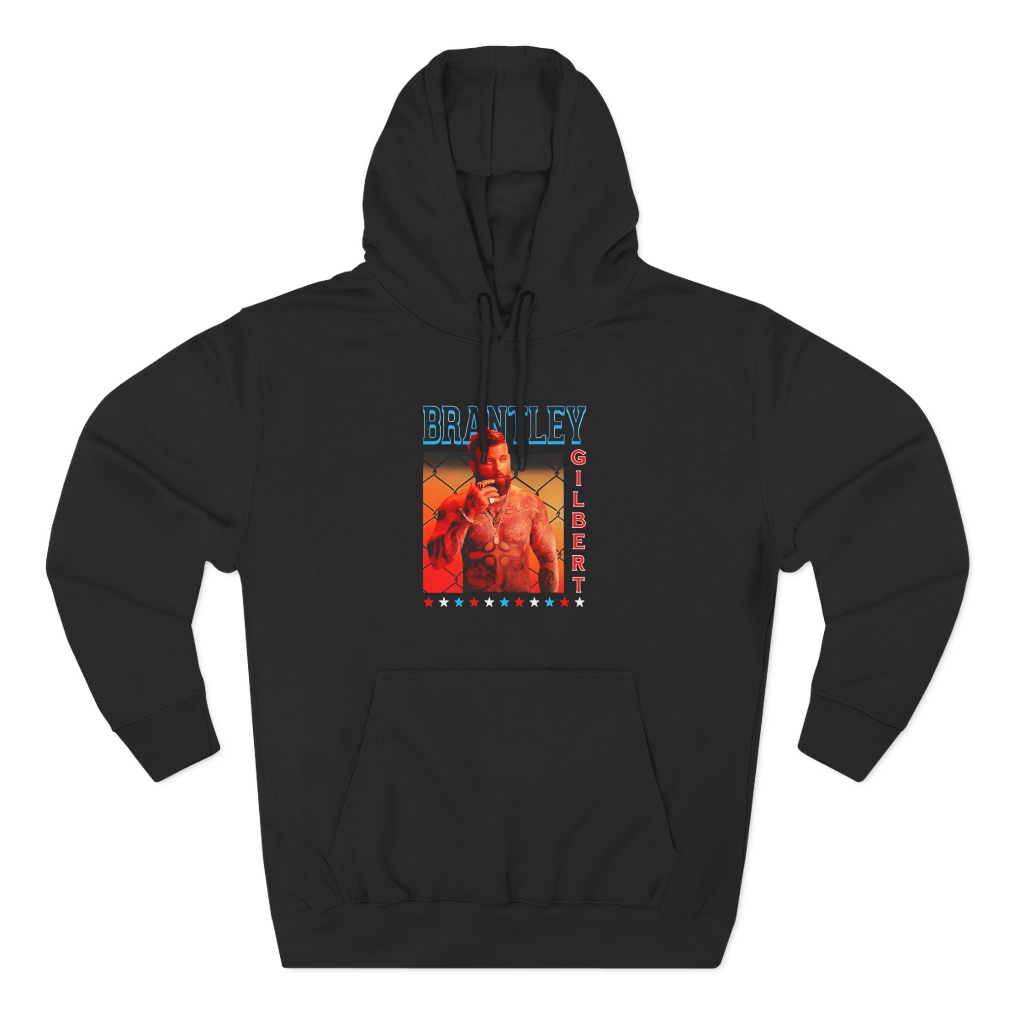 Brantley Gilbert Tattoos Three-Panel Fleece Hoodie