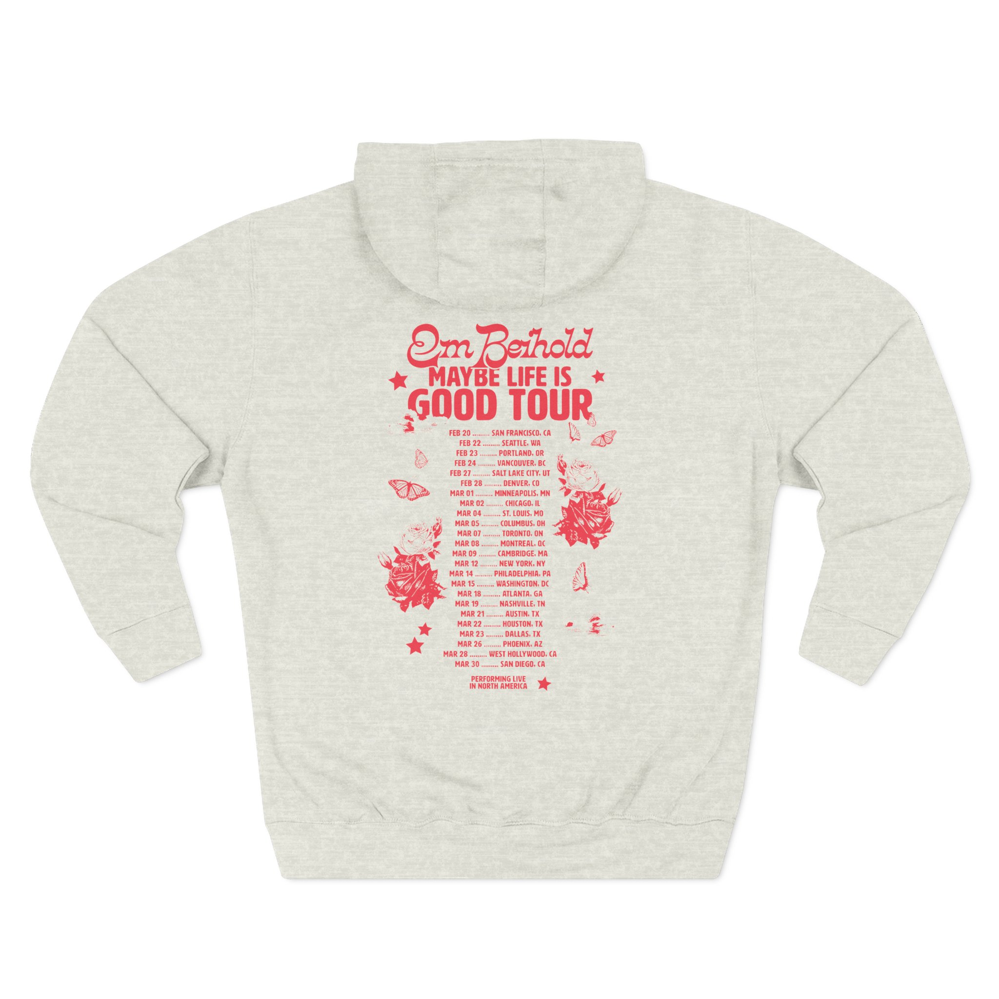 Em Beihold Maybe Life is Good Tour Three-Panel Fleece Hoodie - Image 8