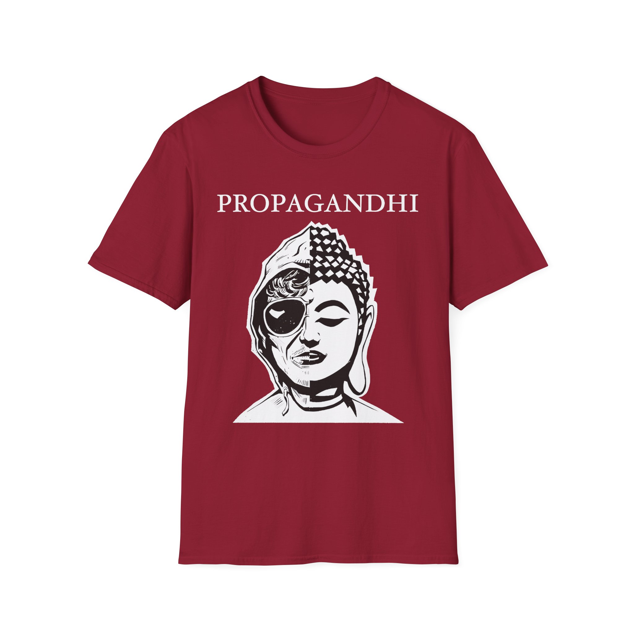 Propagandhi Ted Buddha Unisex Softstyle T-Shirt - Image 27
