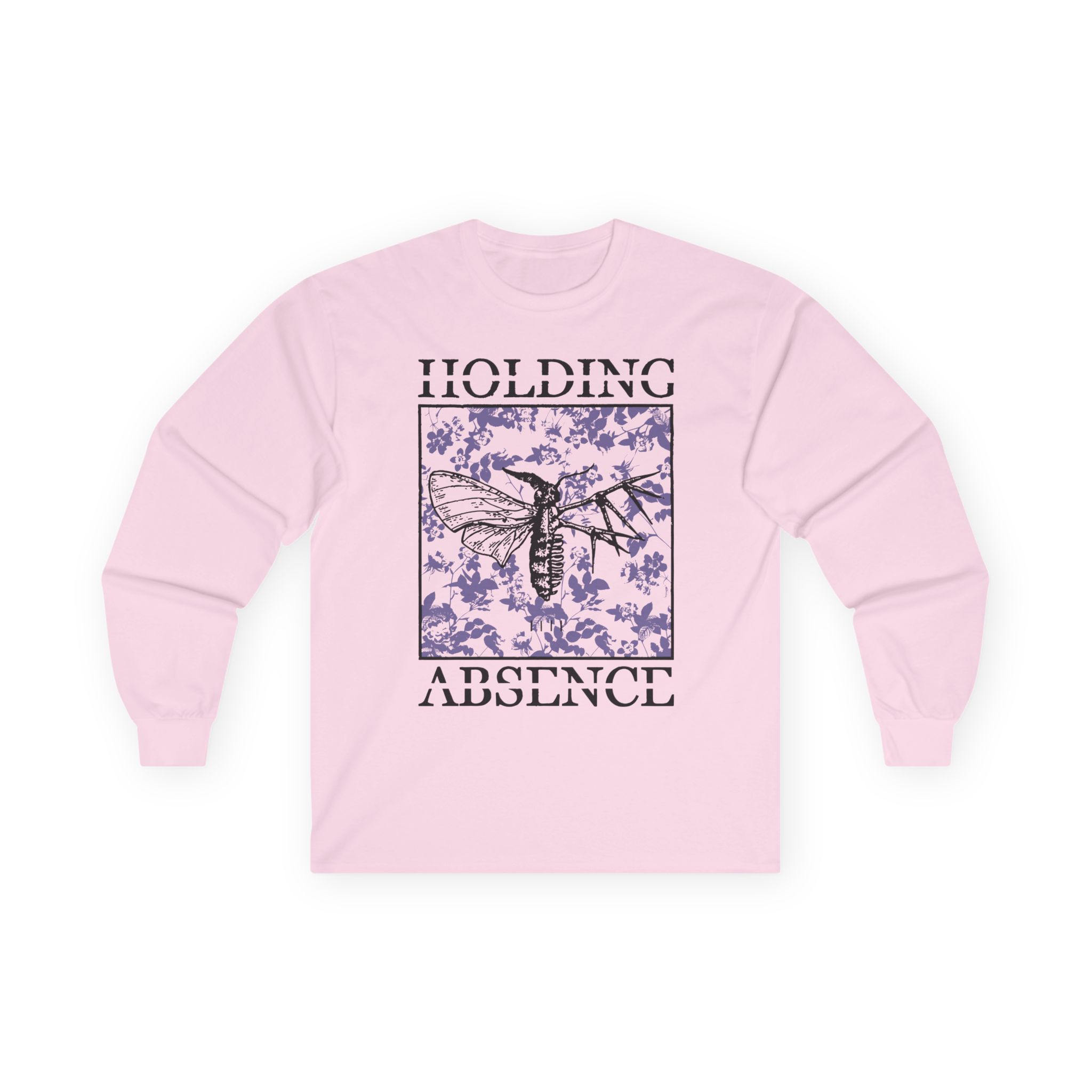 Holding Absence Floral Moth Unisex Ultra Cotton Long Sleeve Tee - Image 7