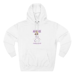 Holding Absence Anime in the Marble Three-Panel Fleece Hoodie