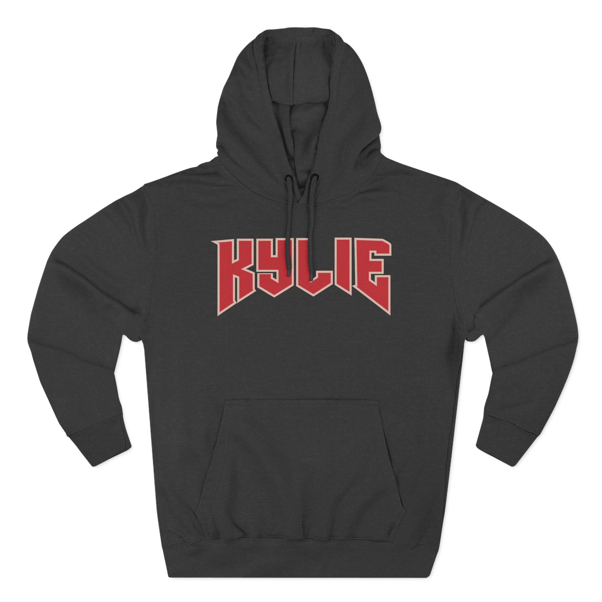 Kylie Jenner Sweat Capuche Logo Three-Panel Fleece Hoodie