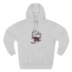 No Warning Three-Panel Fleece Hoodie