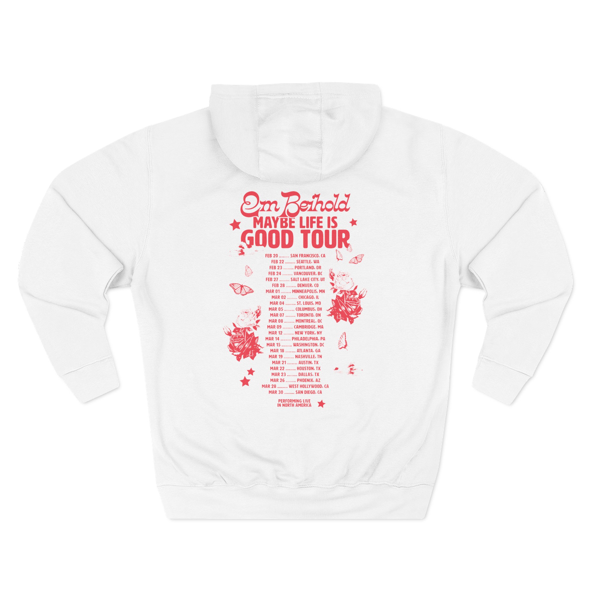 Em Beihold Maybe Life is Good Tour Three-Panel Fleece Hoodie - Image 2