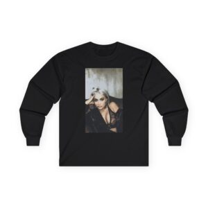 Kylie Jenner Kylie & Kendall Lace & Leather Unisex Ultra Cotton Long Sleeve Tee