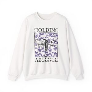 Holding Absence Floral Moth Unisex Heavy Blend™ Crewneck Sweatshirt