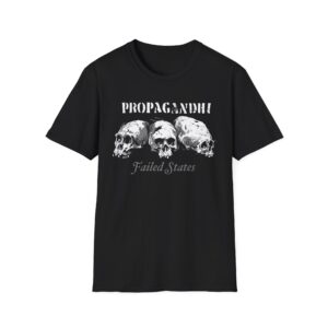 Propagandhi Failed States Skulls Unisex Softstyle T-Shirt