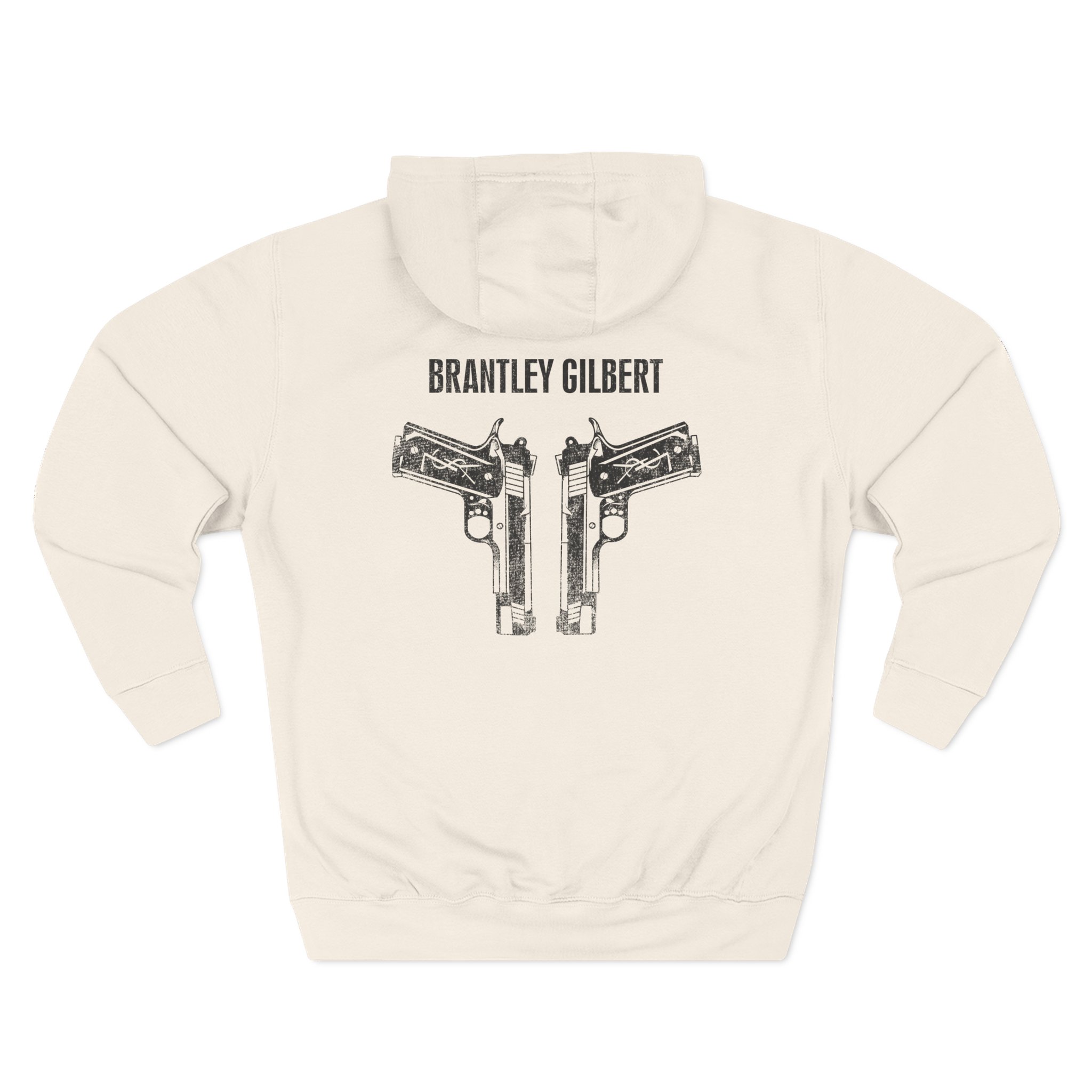 Brantley Gilbert Tattoos Three-Panel Fleece Hoodie - Image 6