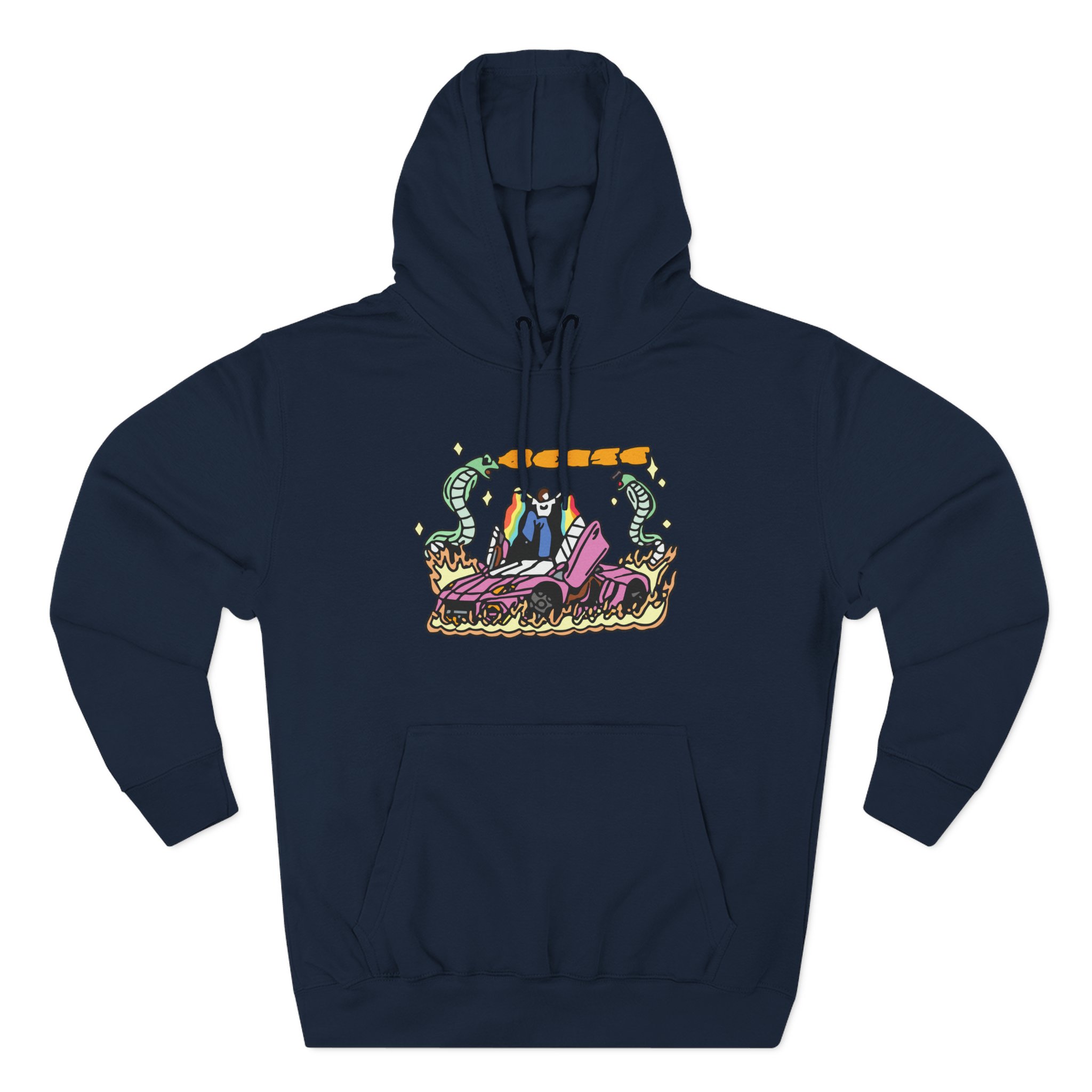 BE Car Three-Panel Fleece Hoodie - Image 25