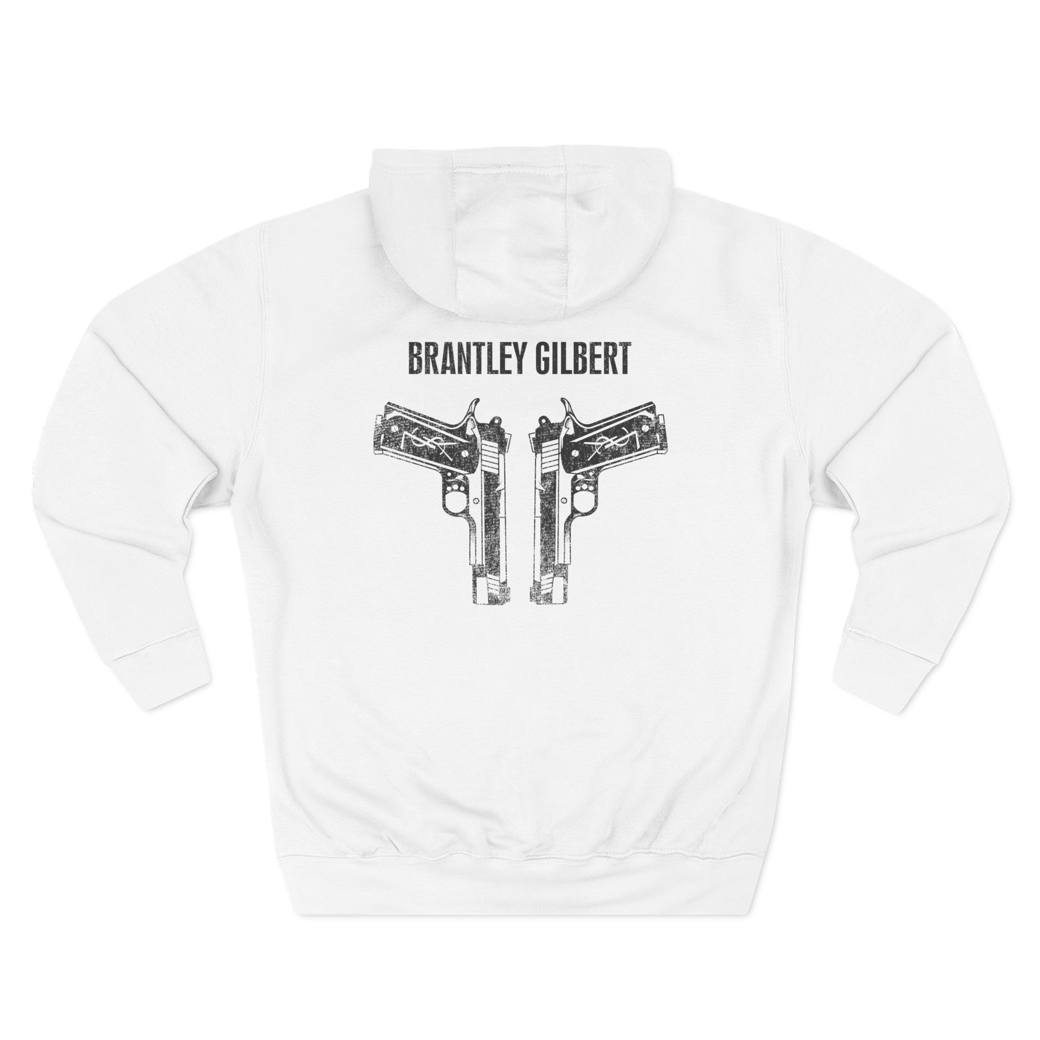 Brantley Gilbert Tattoos Three-Panel Fleece Hoodie - Image 2