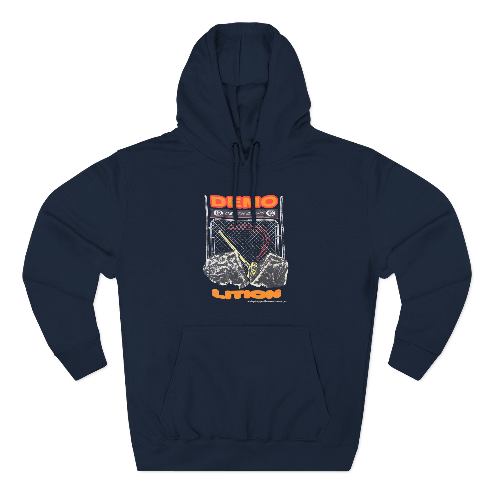 Death Grips Demolition Three-Panel Fleece Hoodie - Image 7
