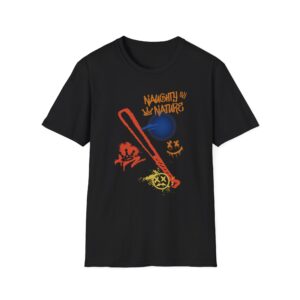 Naughty by Nature Graffiti Unisex Softstyle T-Shirt