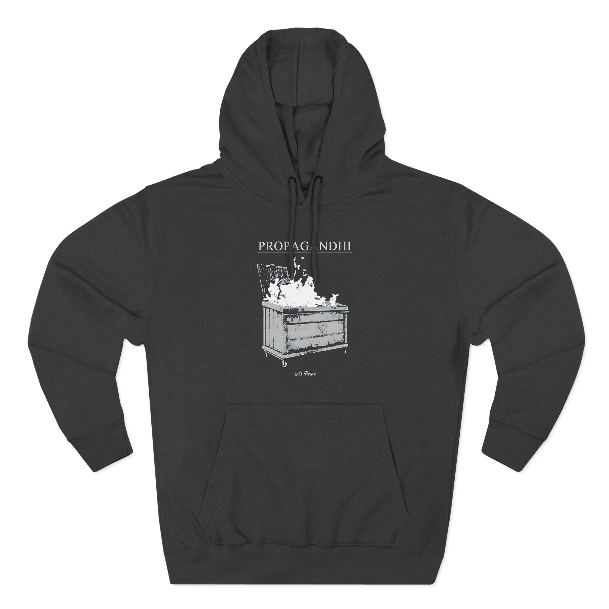 Propagandhi Dumpster Fire Three-Panel Fleece Hoodie - Image 3