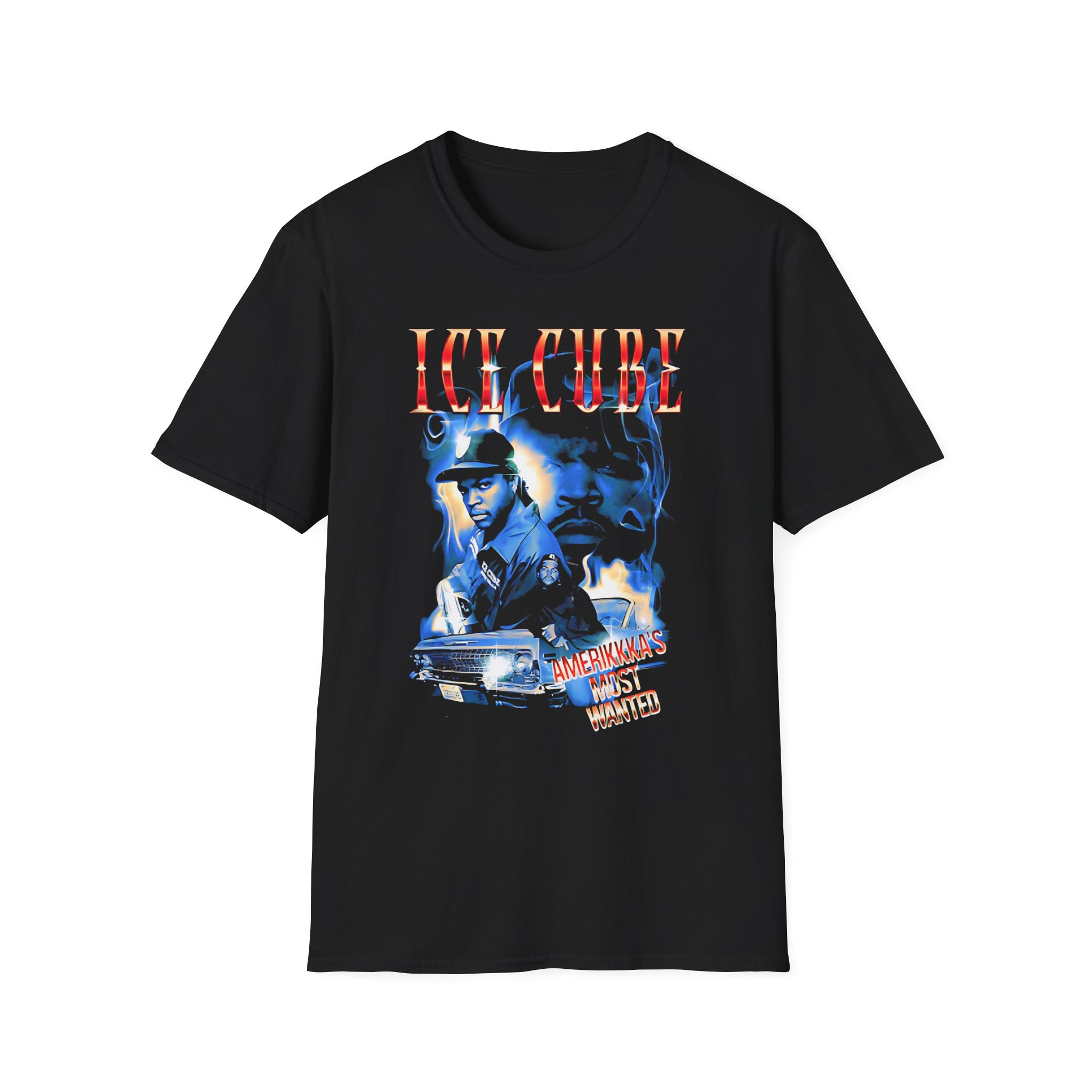 Ice Cube AMW Smoky Collage Unisex Softstyle T-shirt
