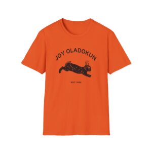 Joy Oladokun Burnt Orange Hare Unisex Softstyle T-Shirt