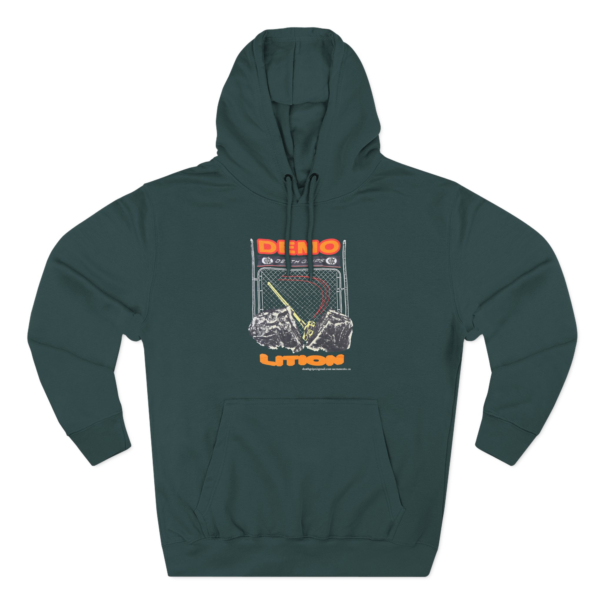 Death Grips Demolition Three-Panel Fleece Hoodie - Image 5