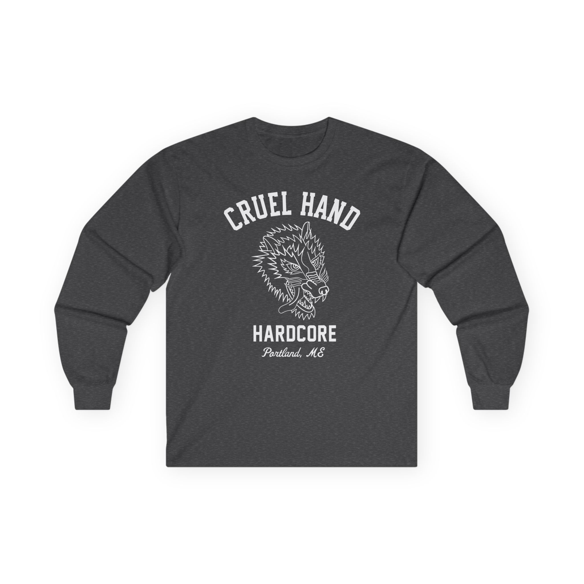 Cruel Hand Wolf Head Unisex Ultra Cotton Long Sleeve Tee - Image 9