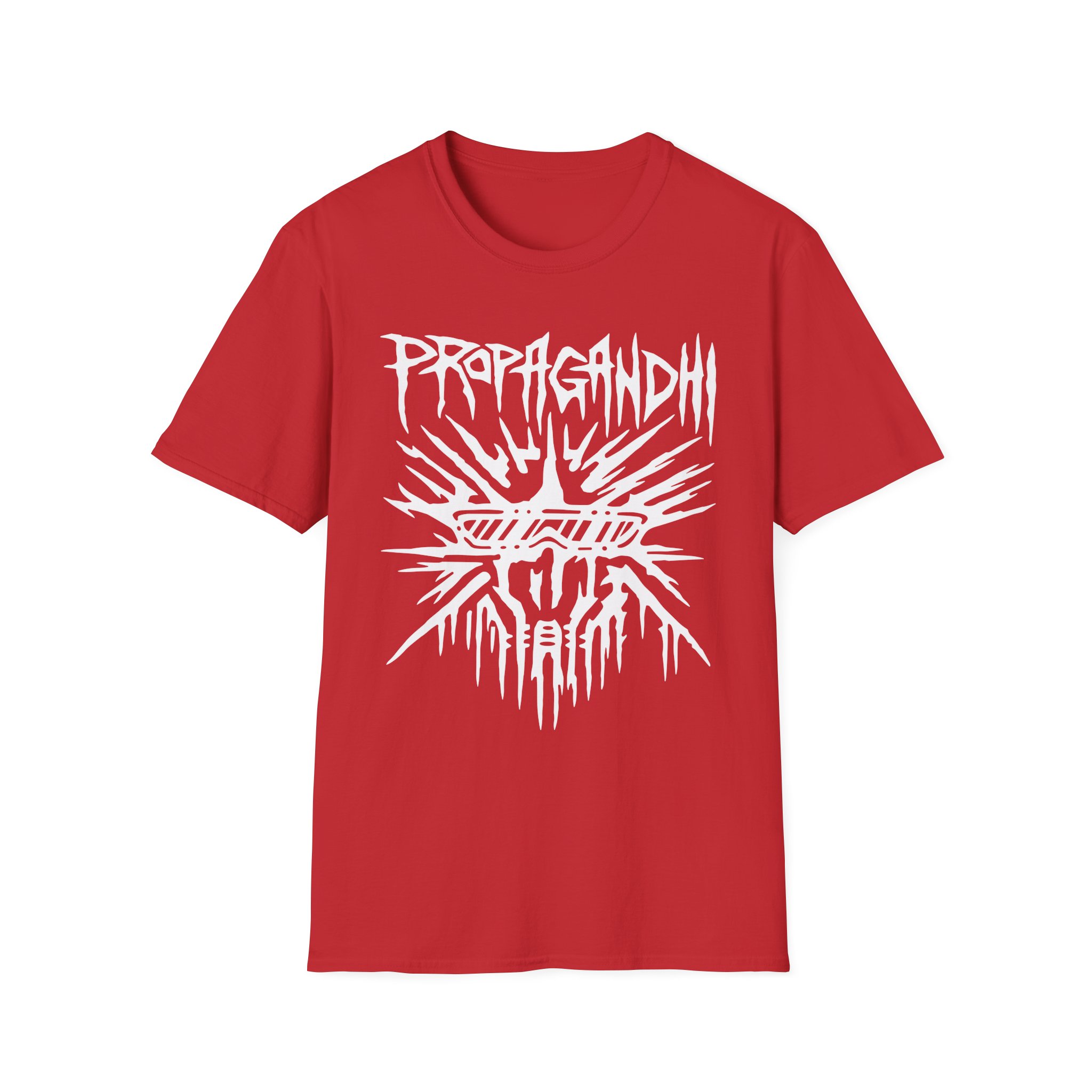 Propagandhi Buster Skull Unisex Softstyle T-Shirt - Image 23