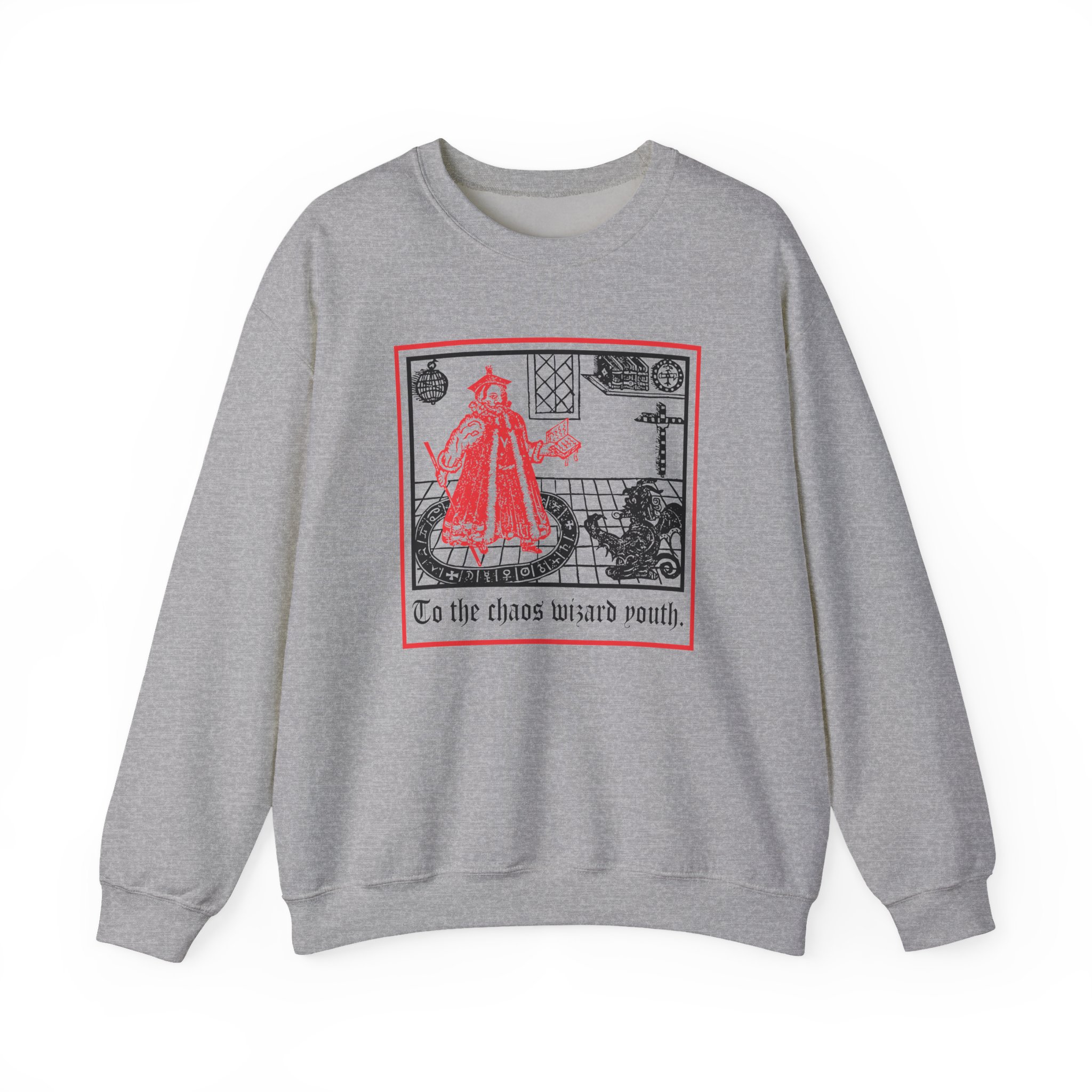 Thou Chaos Wizard Unisex Heavy Blend™ Crewneck Sweatshirt - Image 7
