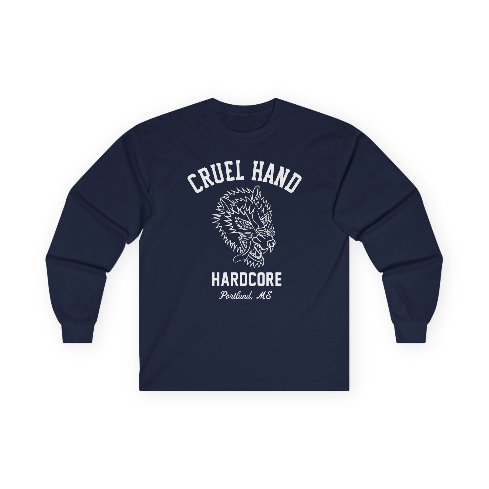 Cruel Hand Wolf Head Unisex Ultra Cotton Long Sleeve Tee - Image 13