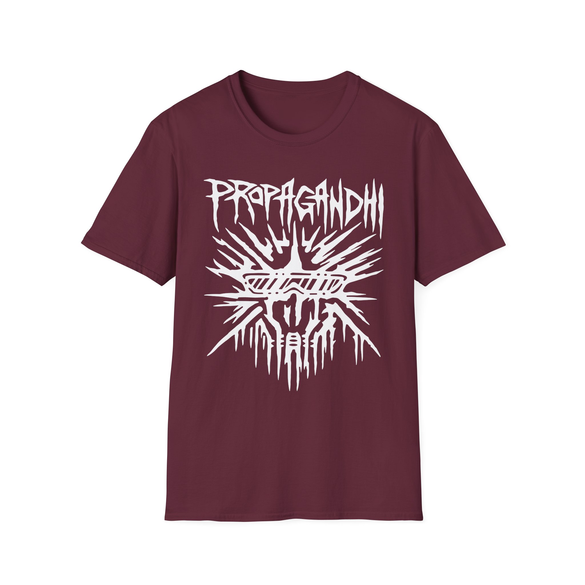 Propagandhi Buster Skull Unisex Softstyle T-Shirt - Image 3