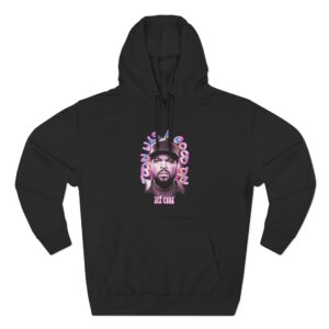 Ice Cube Airbrush Portrait Three-Panel Fleece Hoodie