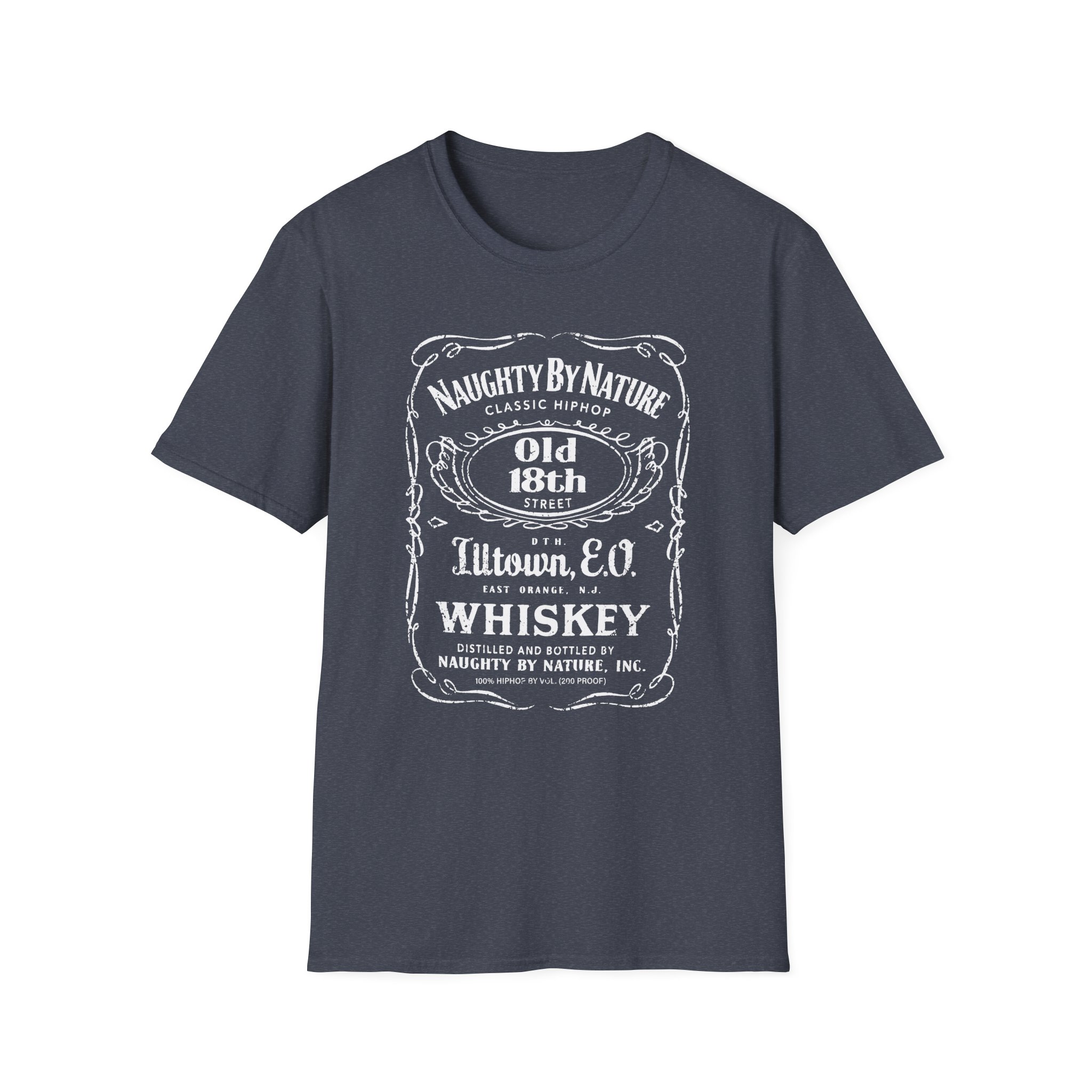 Naughty by Nature Old 18th St. Illtown Whiskey Unisex Softstyle T-Shirt - Image 21