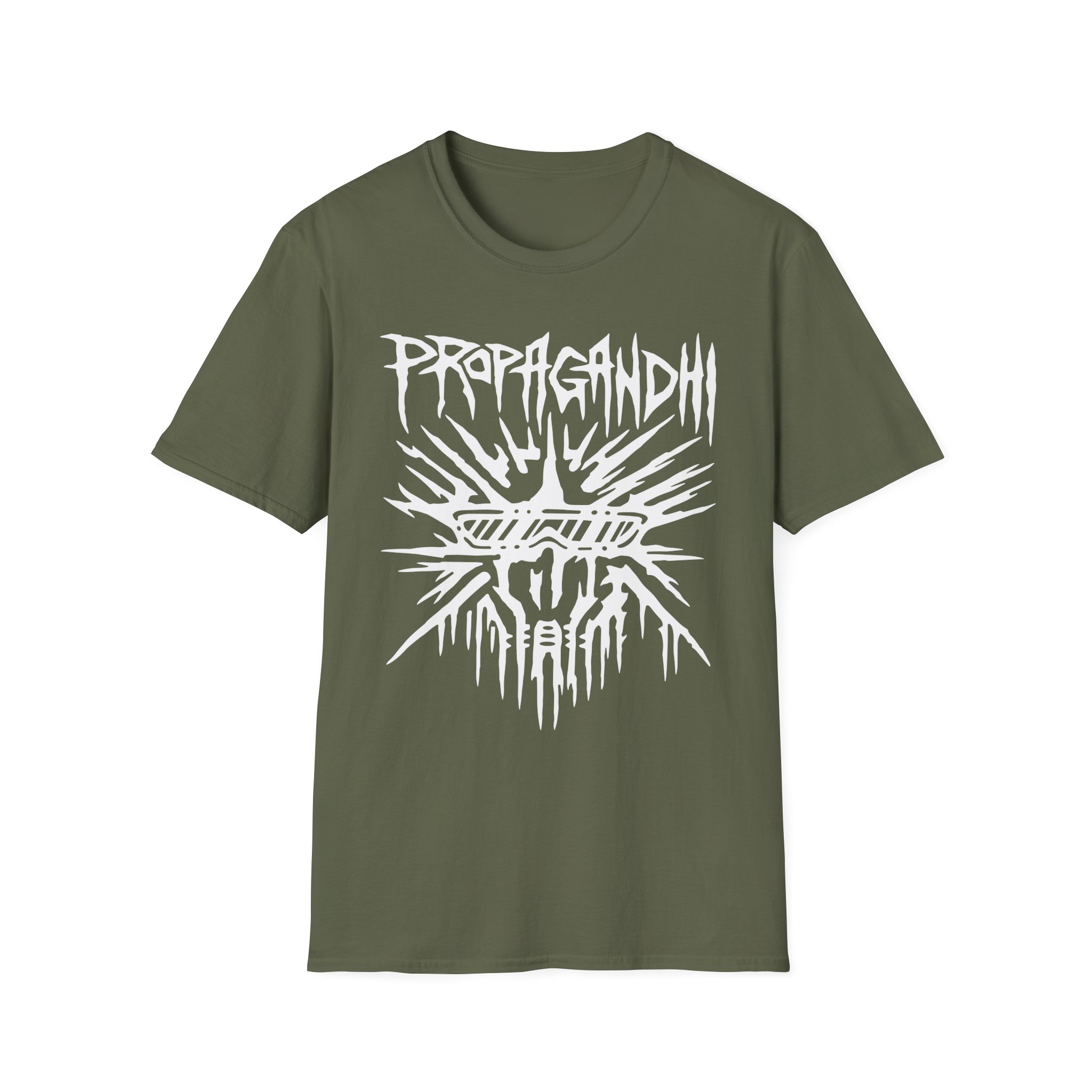 Propagandhi Buster Skull Unisex Softstyle T-Shirt - Image 7