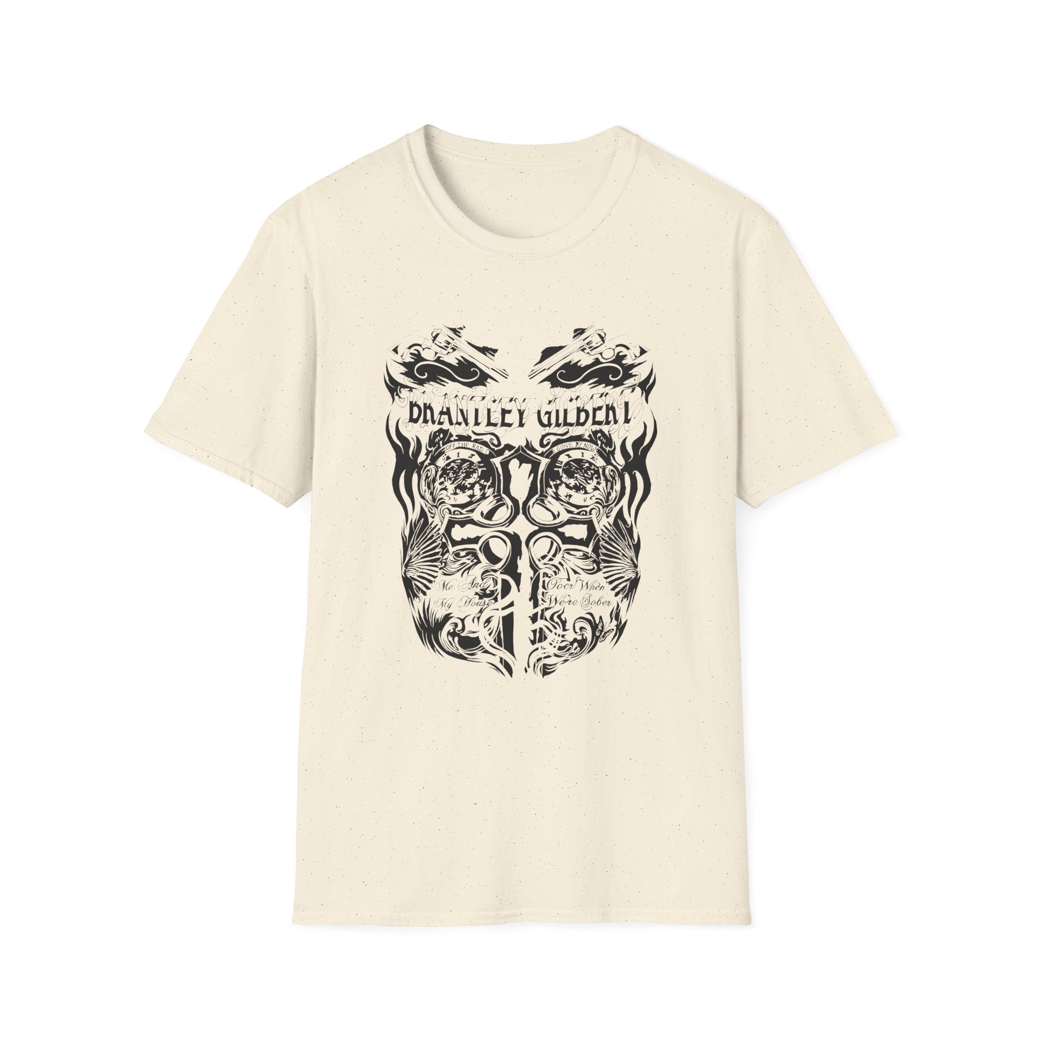 Brantley Gilbert Chest and Sleeve Tattoo Unisex Softstyle T-Shirt - Image 11