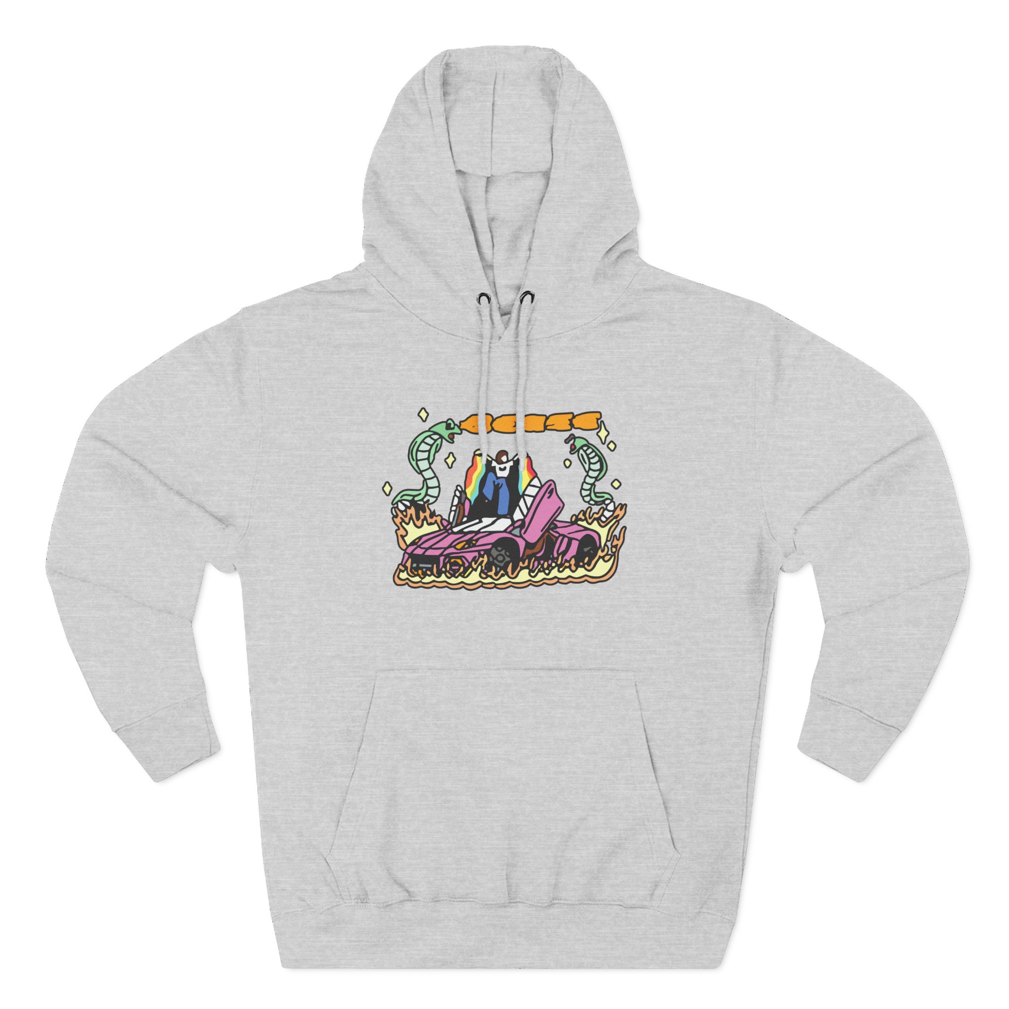 BE Car Three-Panel Fleece Hoodie - Image 5