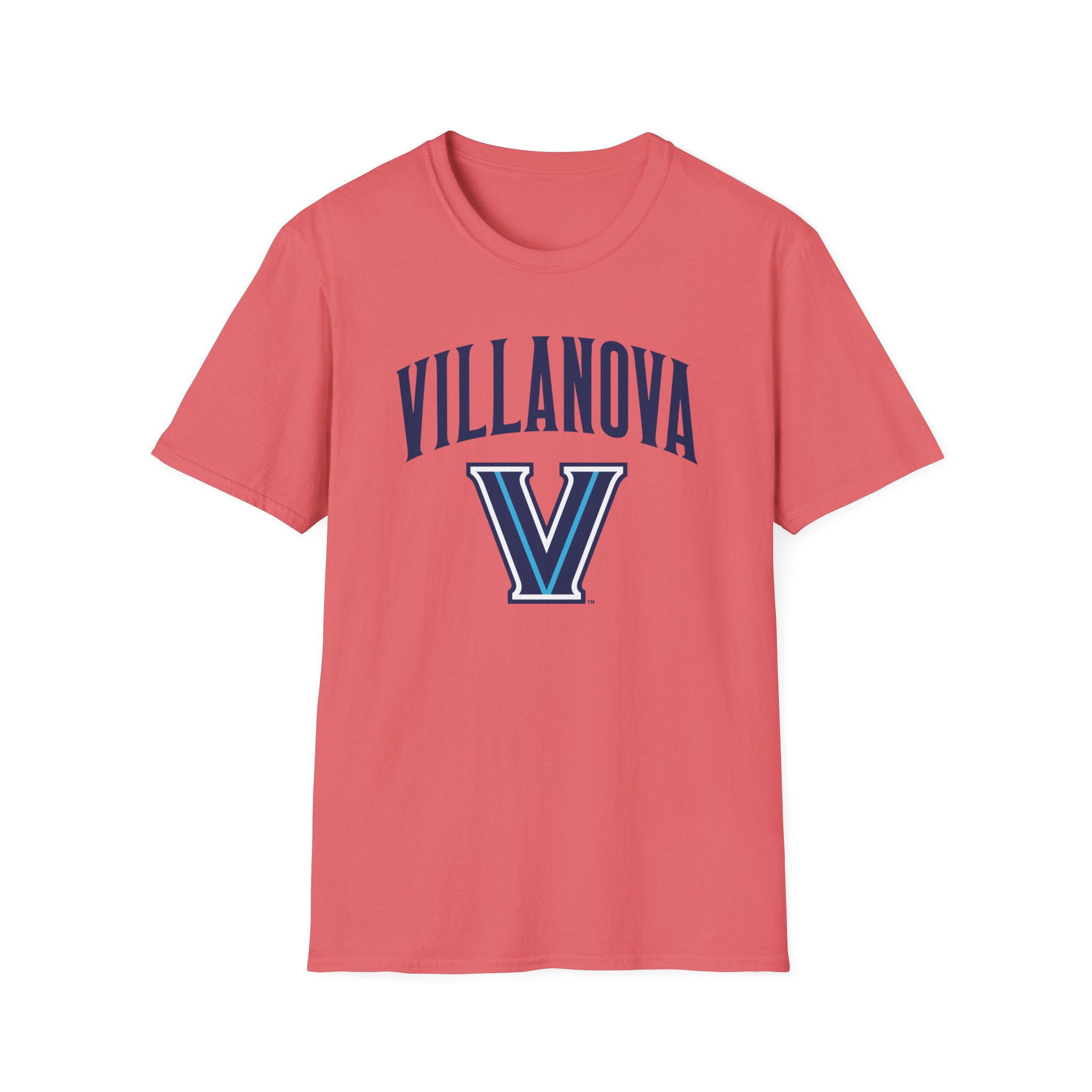 Villanova Wildcats Wordmark Logo Unisex Softstyle T-shirt - Image 3