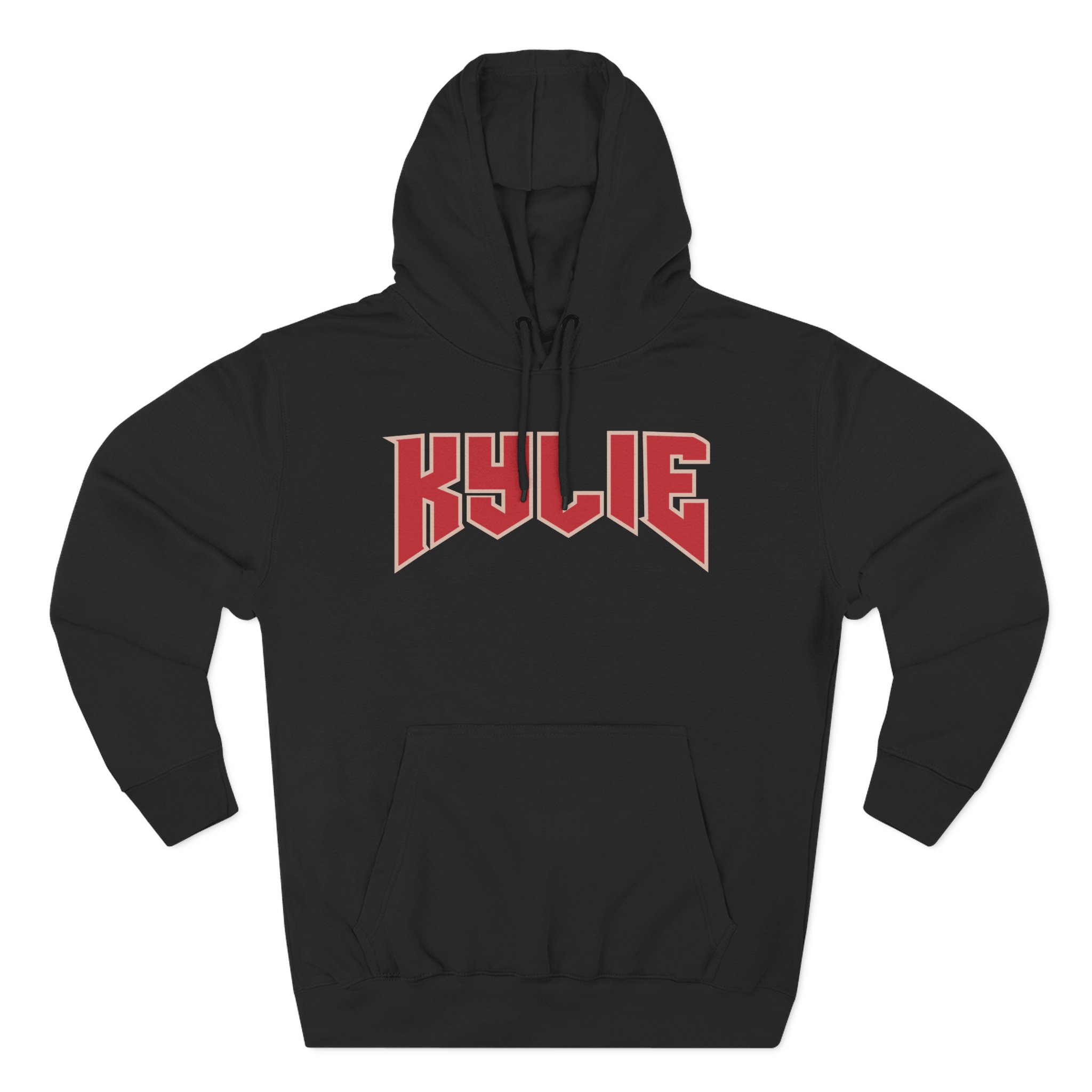 Kylie Jenner Sweat Capuche Logo Three-Panel Fleece Hoodie - Image 3
