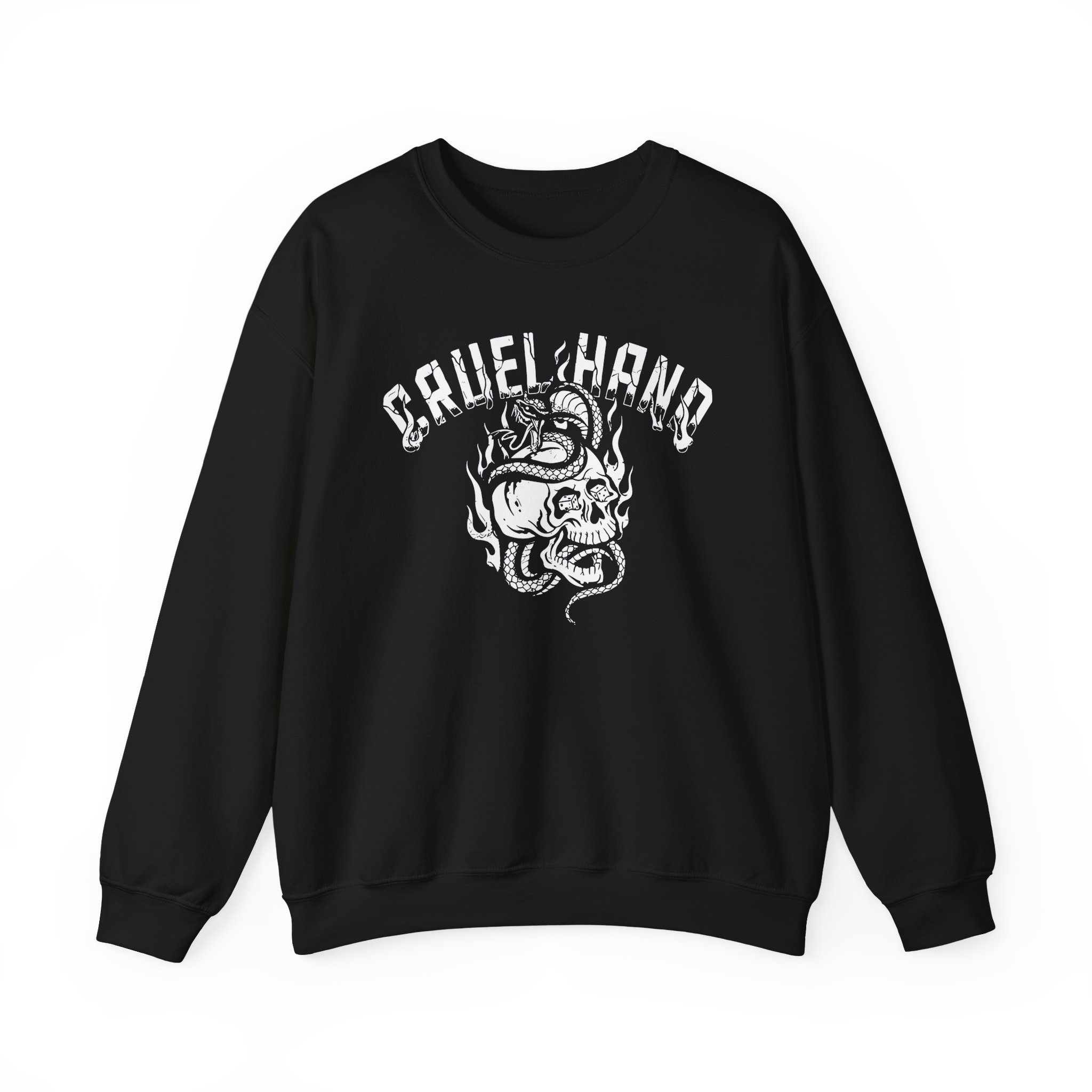 Cruel Hand Cobra Skull Unisex Heavy Blend™ Crewneck Sweatshirt