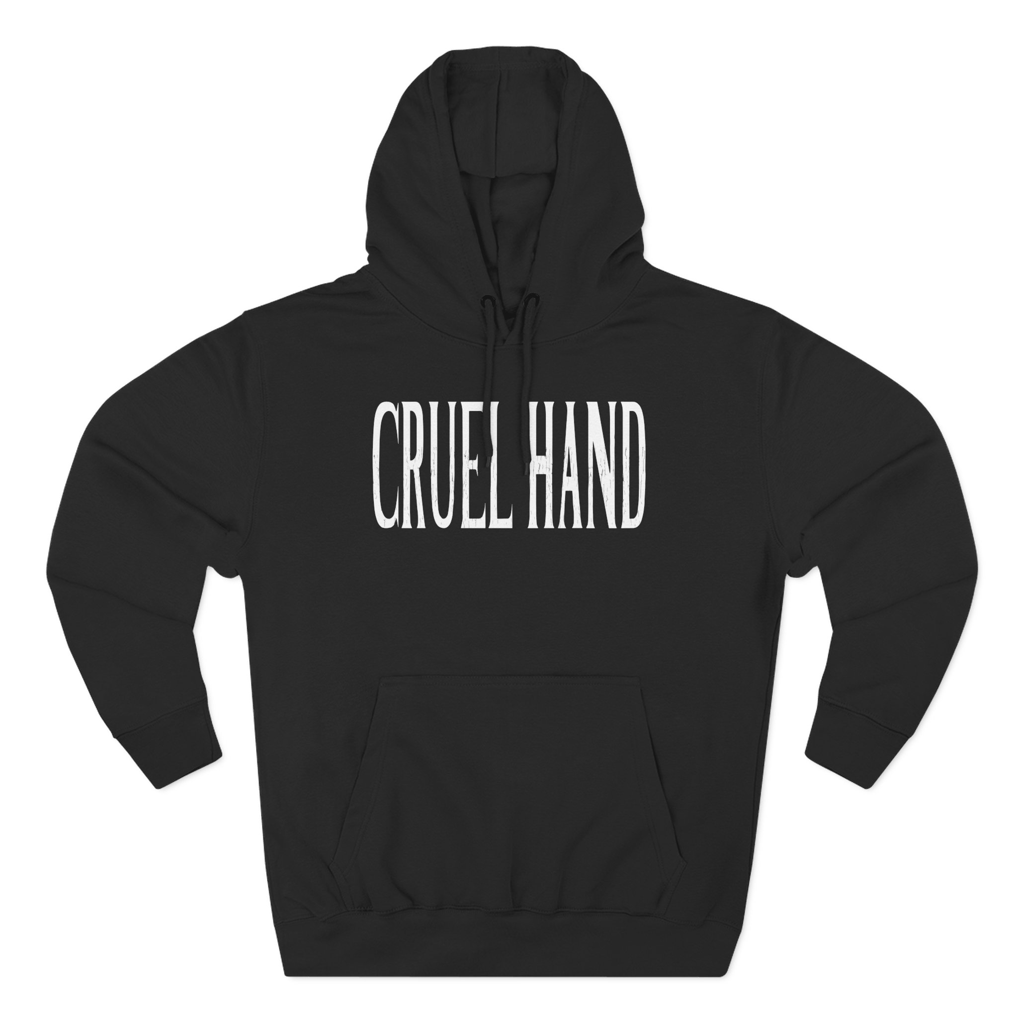 Cruel Hand Logo Three-Panel Fleece Hoodie