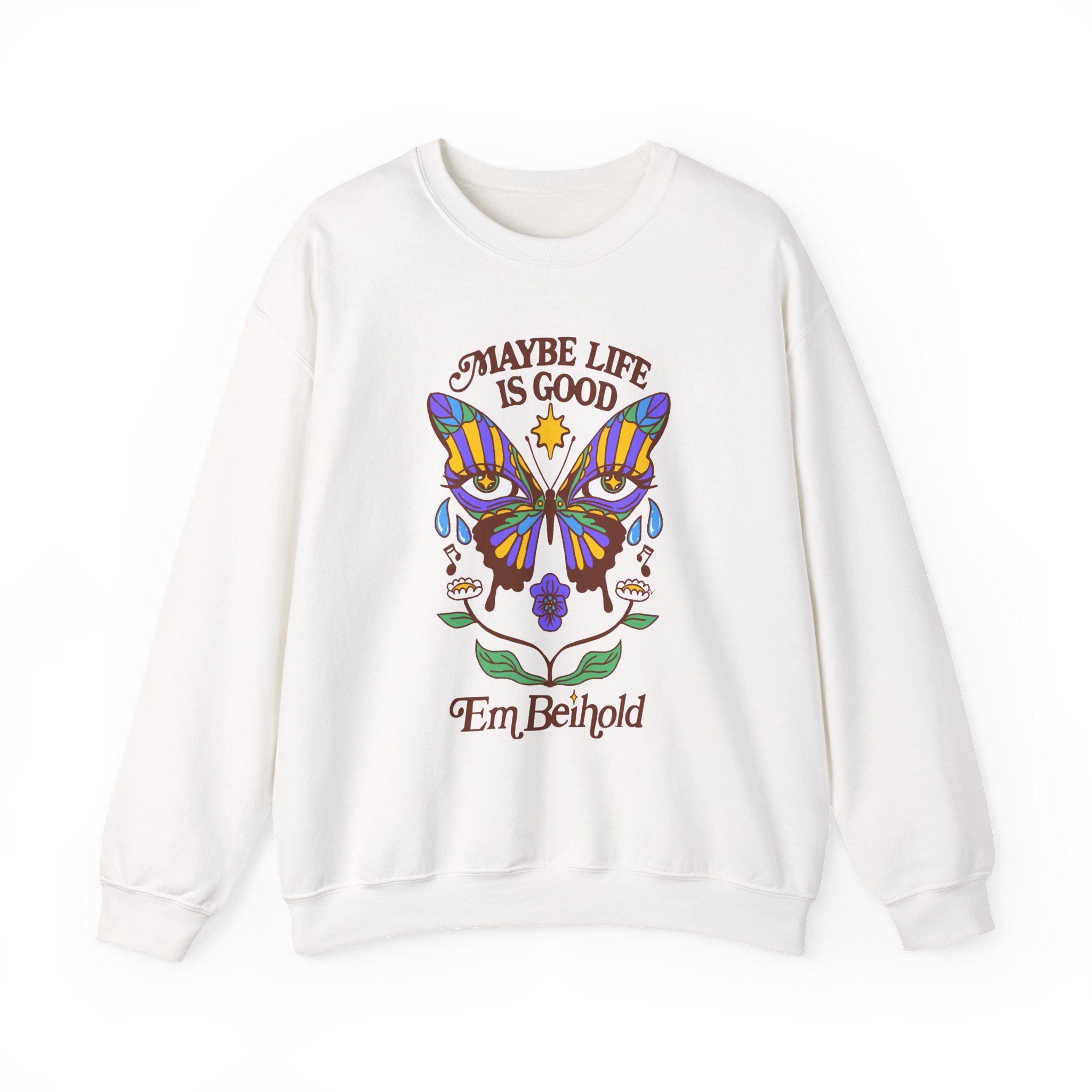 Em Beihold Butterfly Unisex Heavy Blend™ Crewneck Sweatshirt