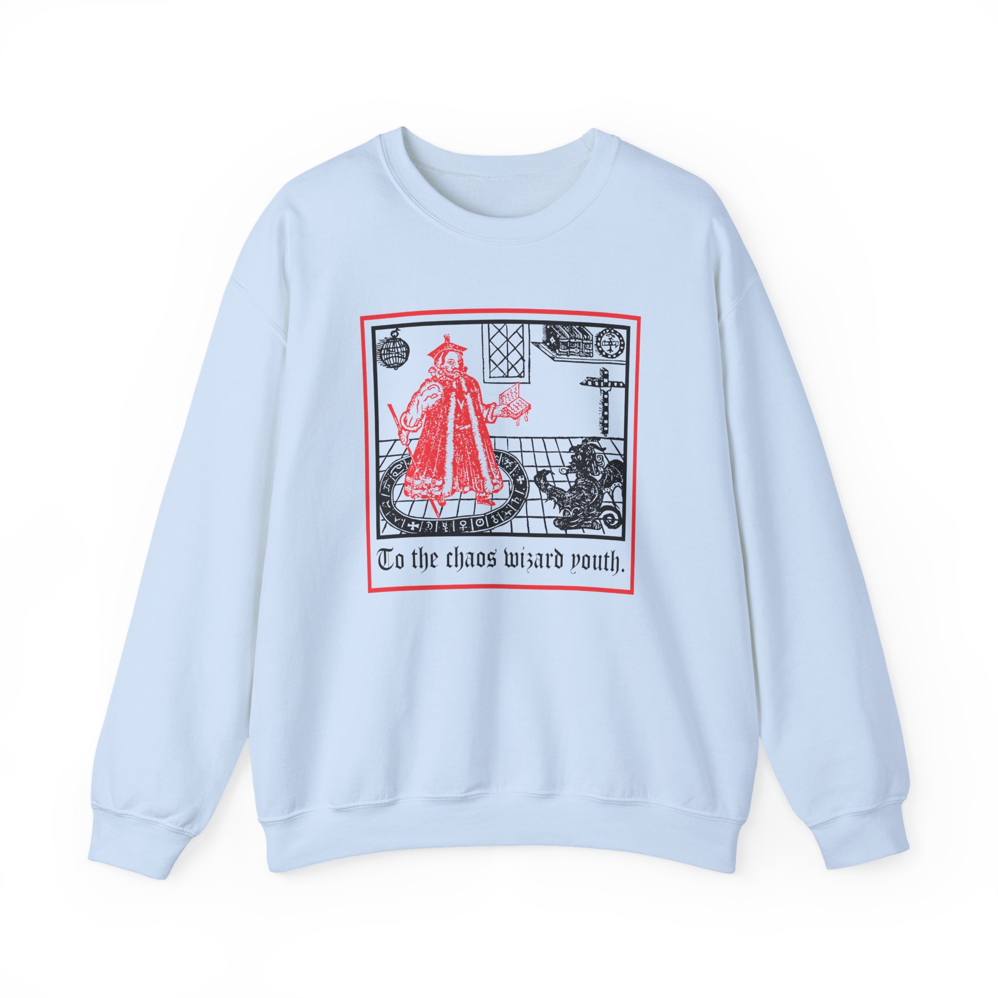 Thou Chaos Wizard Unisex Heavy Blend™ Crewneck Sweatshirt - Image 9