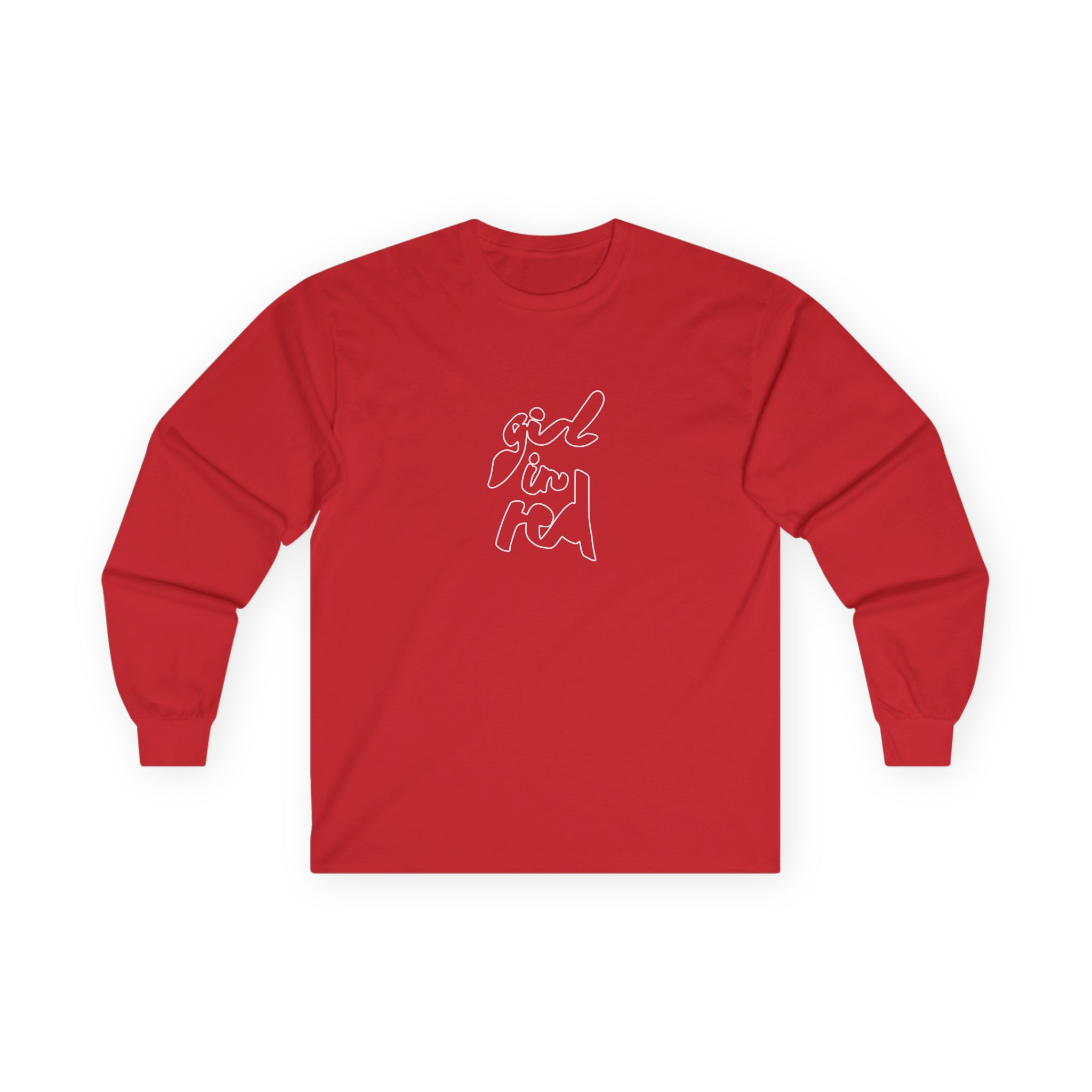 Girl in Red Unisex Ultra Cotton Long Sleeve Tee - Image 17