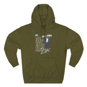 2pac and 2morrow Notebook Three-Panel Fleece Hoodie