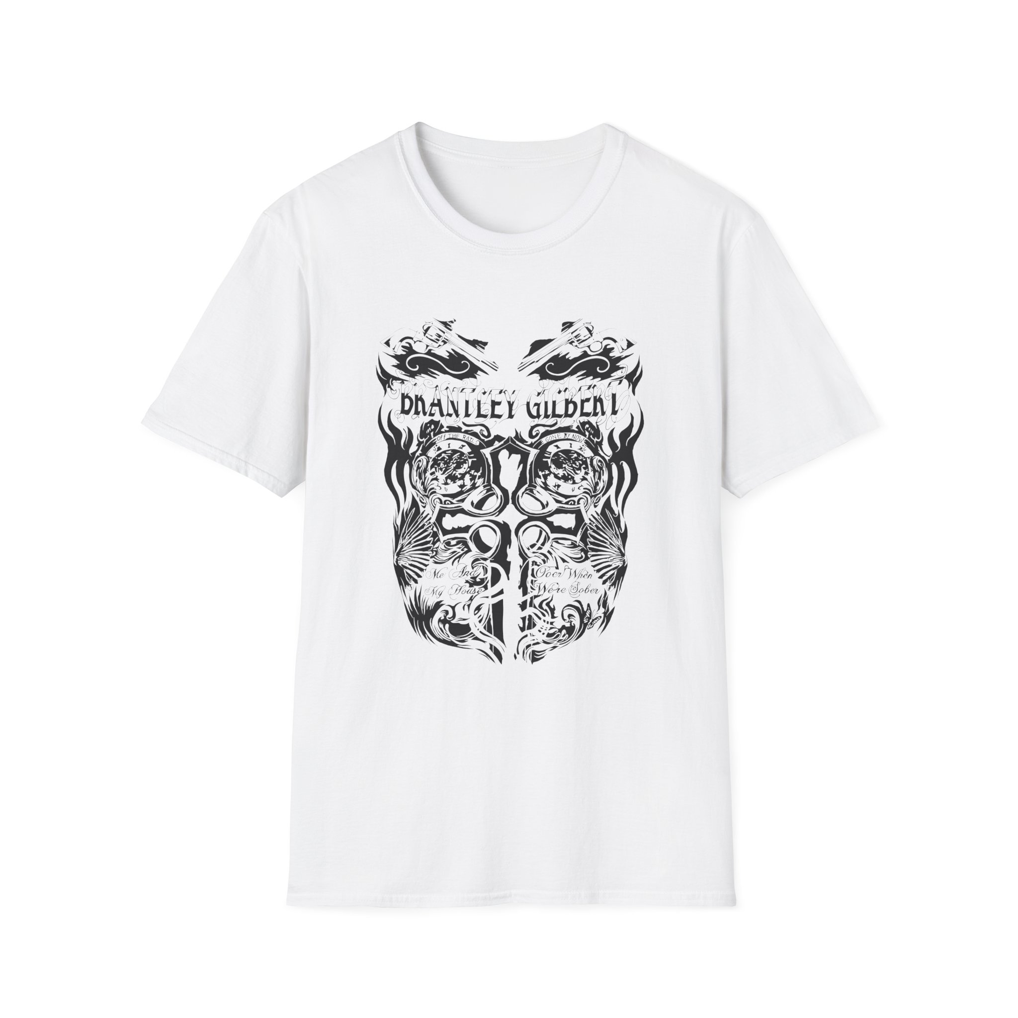 Brantley Gilbert Chest and Sleeve Tattoo Unisex Softstyle T-Shirt