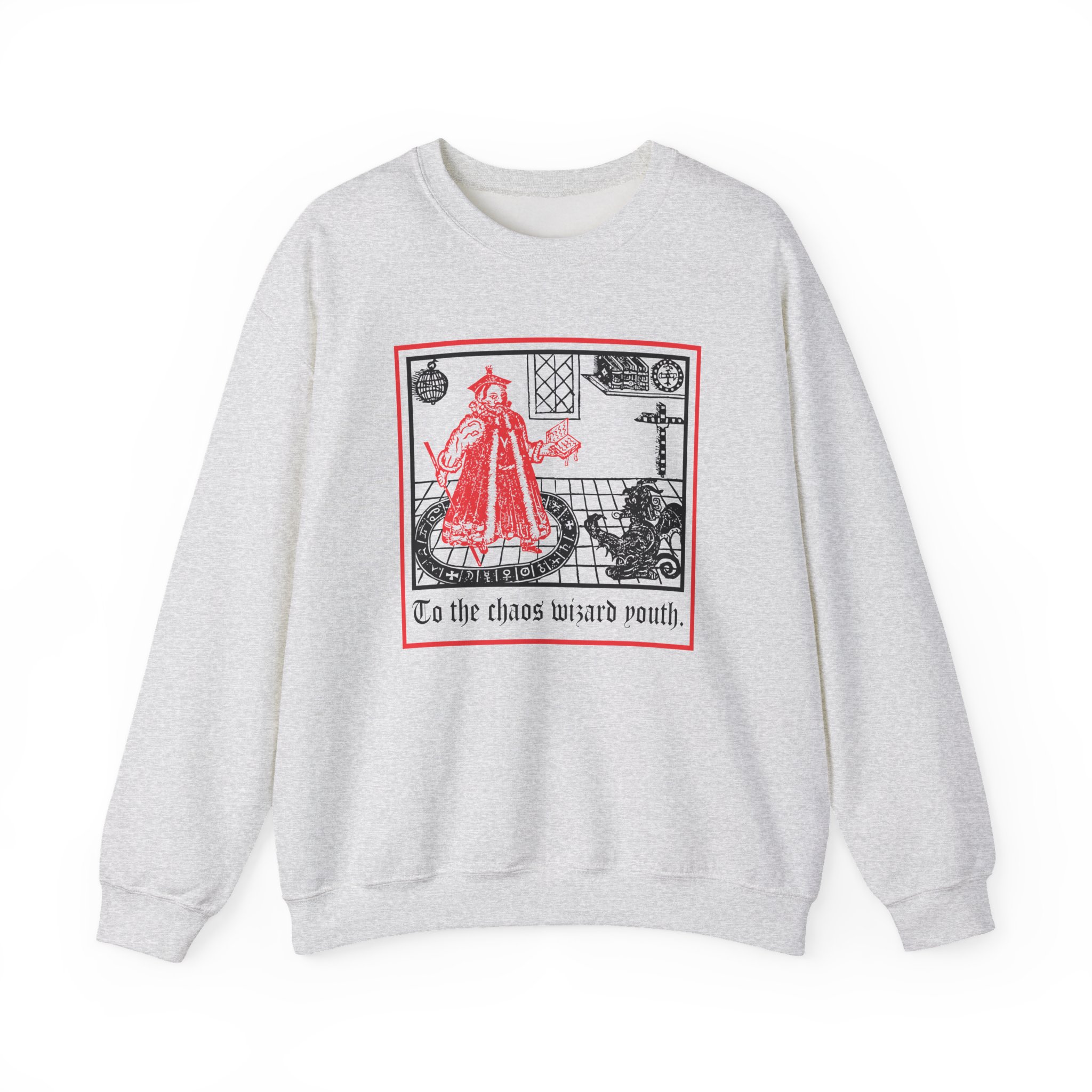 Thou Chaos Wizard Unisex Heavy Blend™ Crewneck Sweatshirt - Image 3