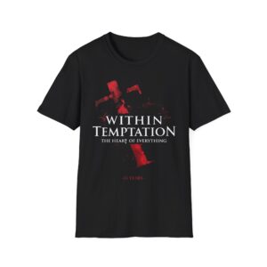 Within Temptation Heart Cross Unisex Softstyle T-Shirt