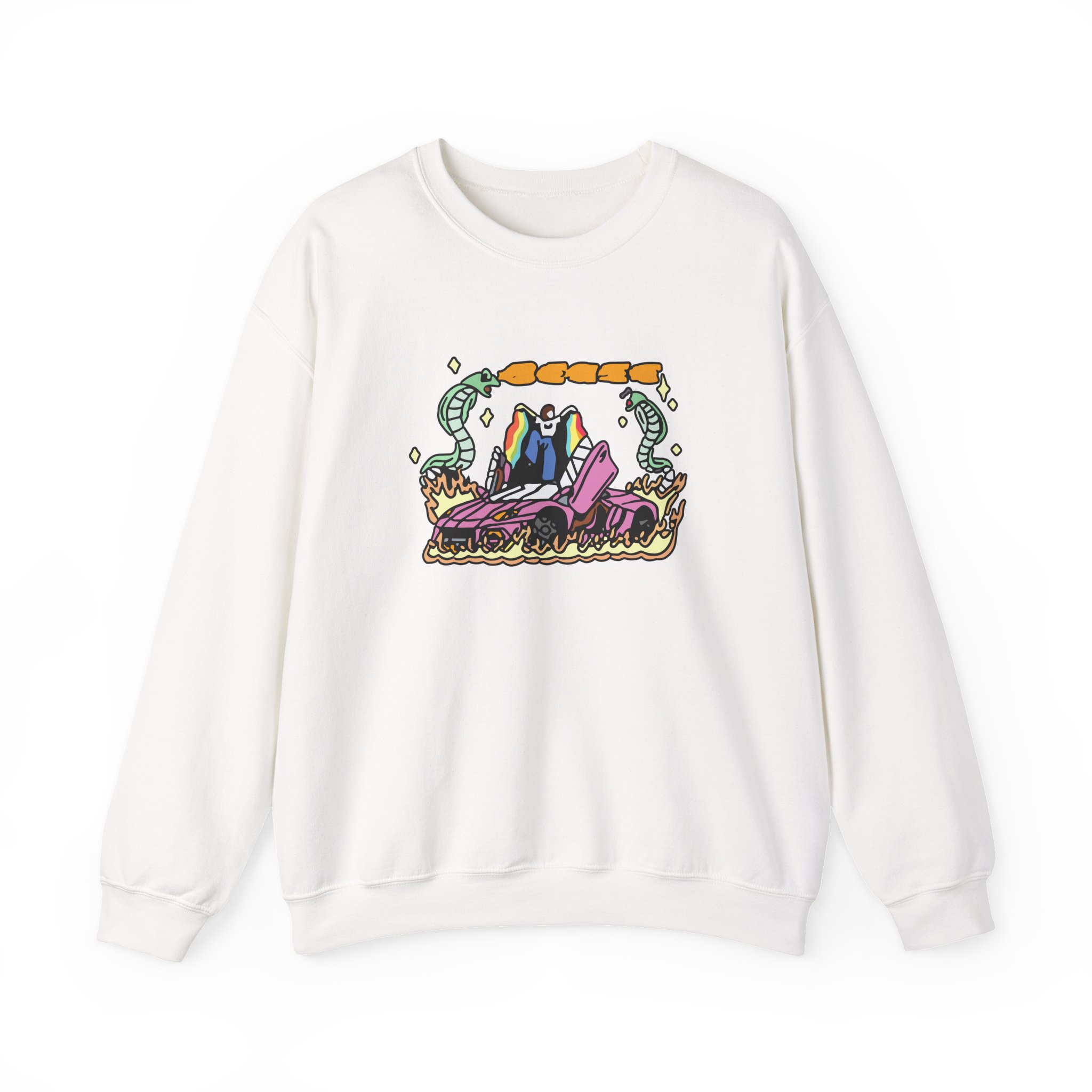 BE Car Unisex Heavy Blend™ Crewneck Sweatshirt - Image 3